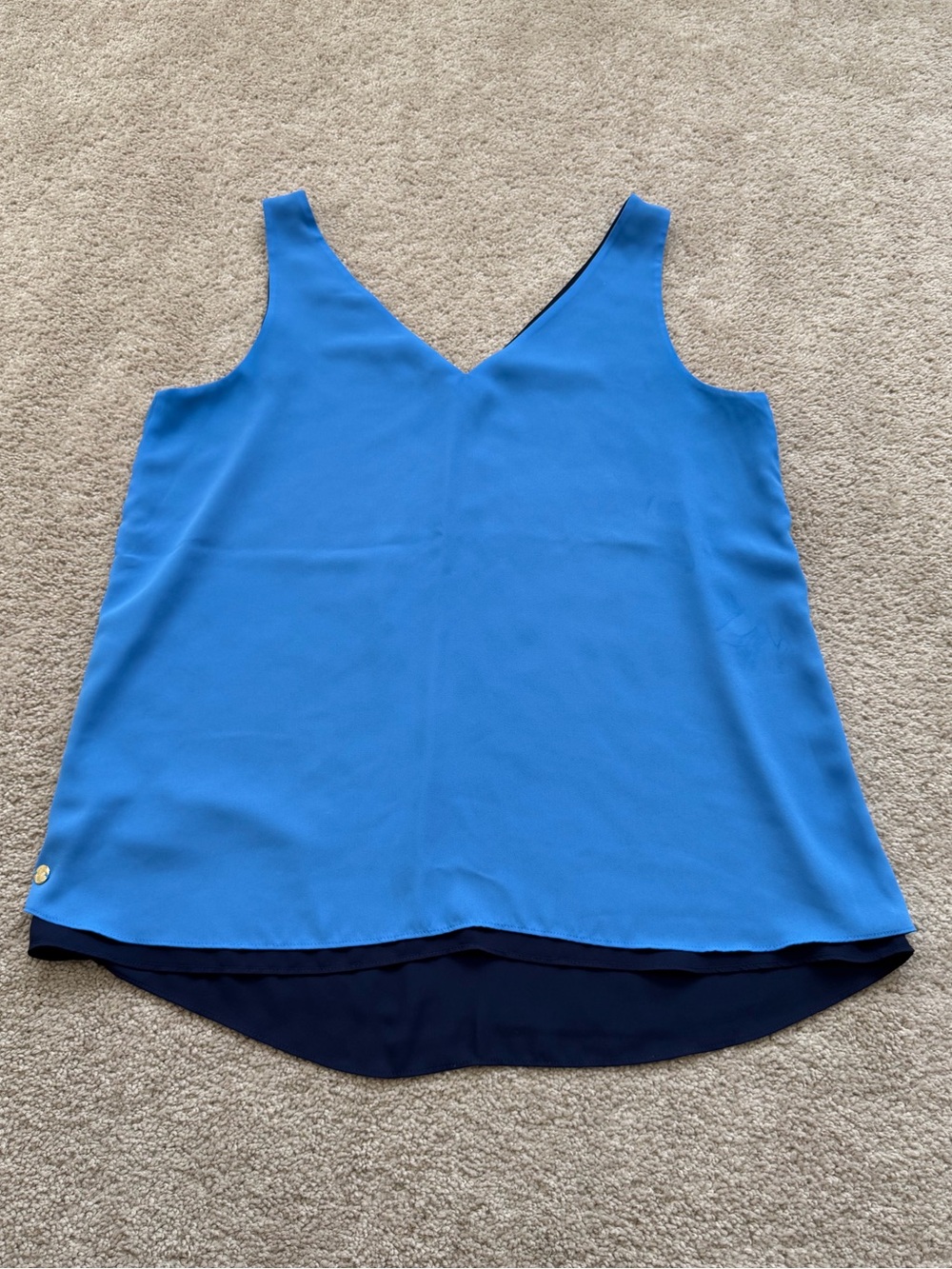 Lilly Pulitzer Florin Reversible Top classic V-neck Size Medium